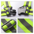 Full Set High Visibility Reflective Safety Vest Elastic Adjustable Bands Set Running Sash Sport Gear Pack Custom Logo